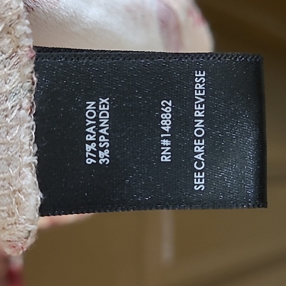 + Torrid peach floral tie front jersey knit baby doll jacket - Picture 7 of 11